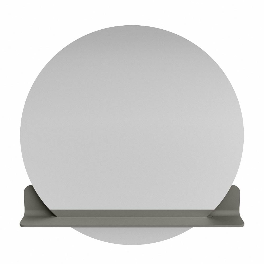 Mondiaz Spot spiegel rond Ø80cm met planchet smoke