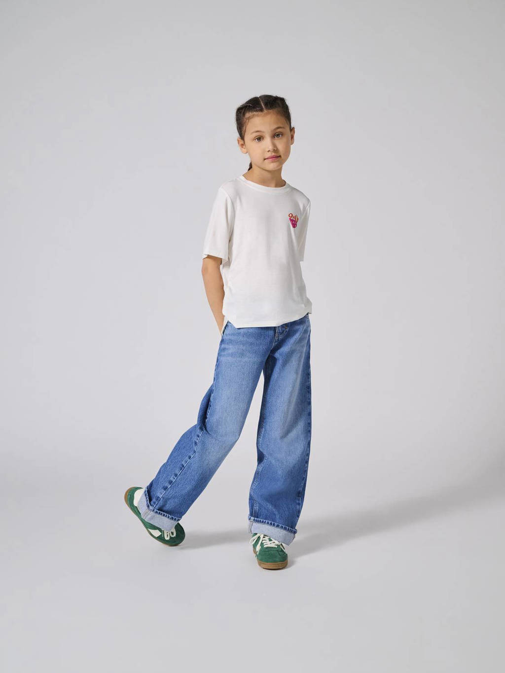 ONLY wide leg jeans KOGHOPE medium blue denim