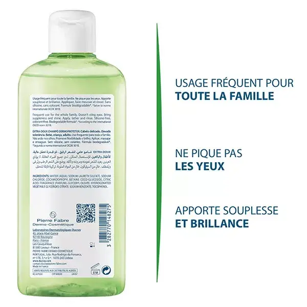 Ducray Shampoo Dermoprotetor Extra Suave, Pacote com 2 x 400ml