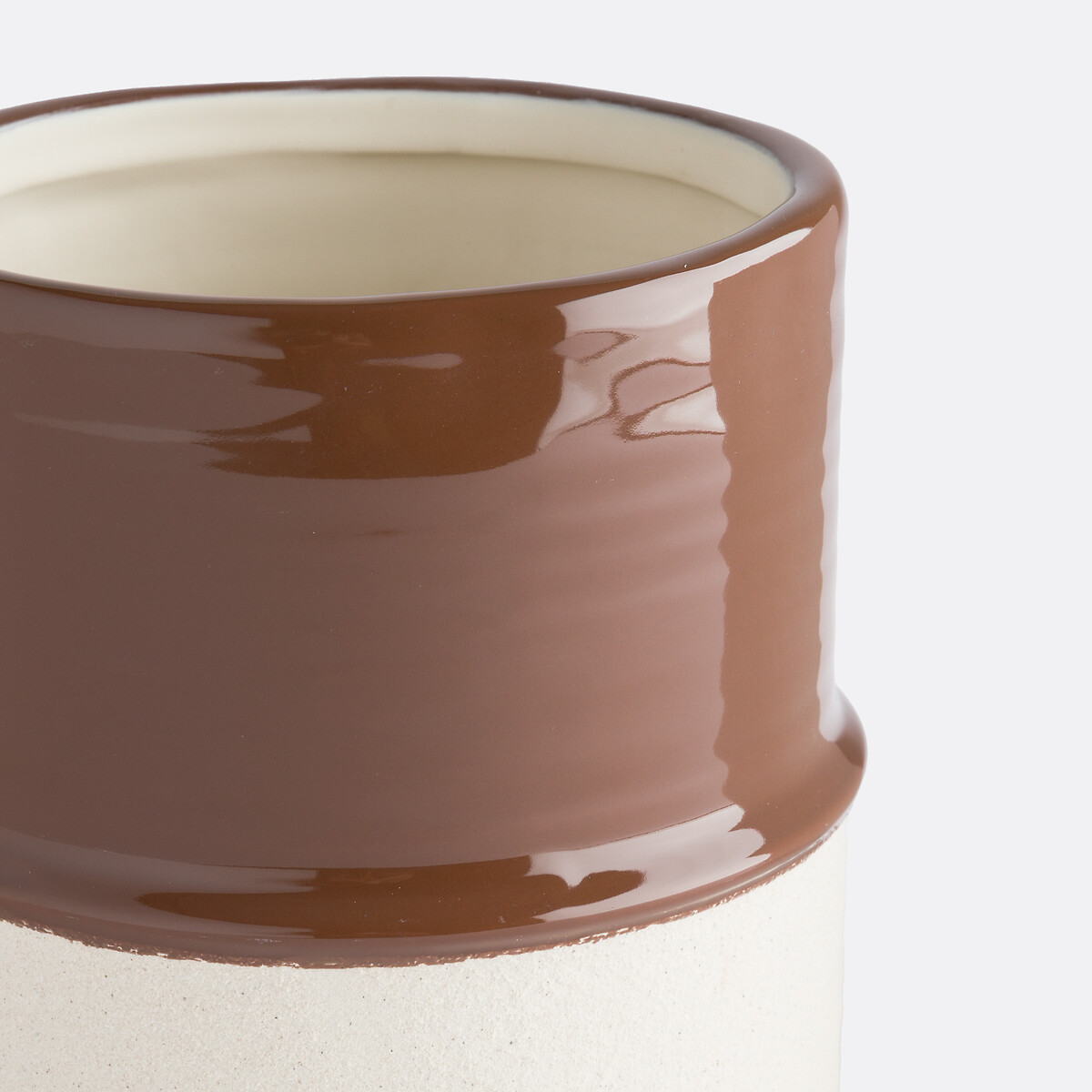 LA REDOUTE INTERIEURS<br>Vaso de cerâmica esmaltada Ø15 cm, Malino