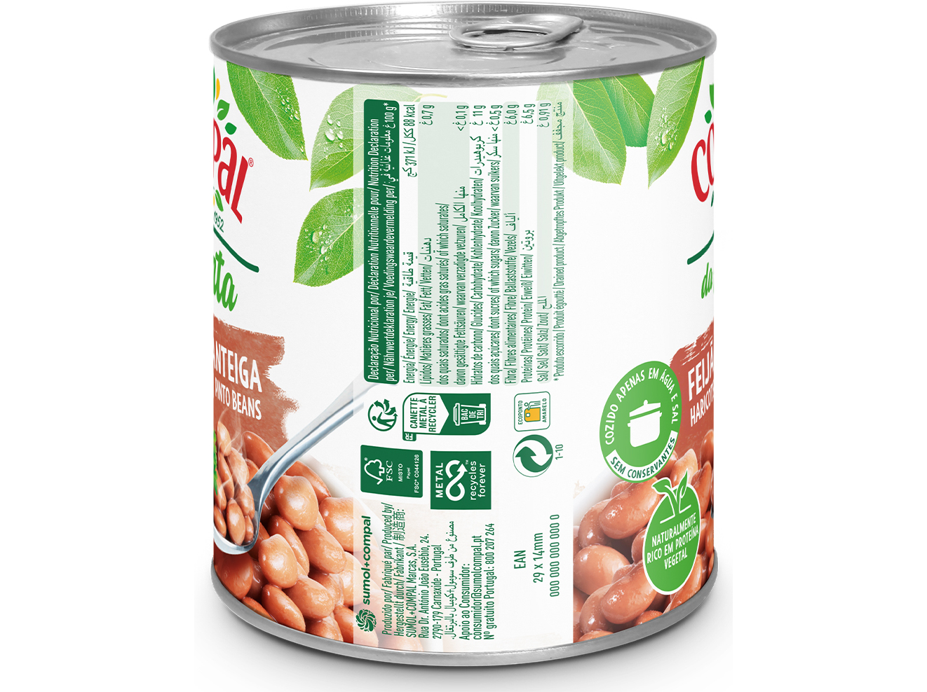 FEIJÃO COMPAL DA HORTA MANTEIGA 845G