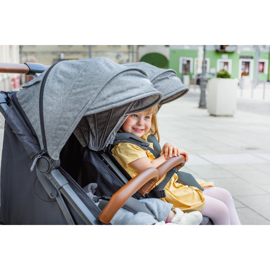 X-lander Geschwisterwagen X-Double Double Grey
