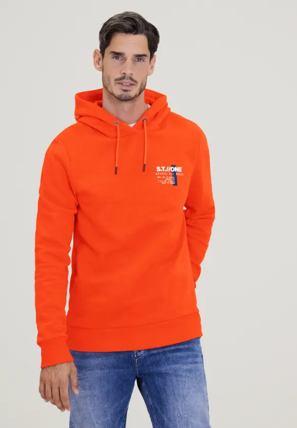 Cosy Kapuzenpullover - flame red