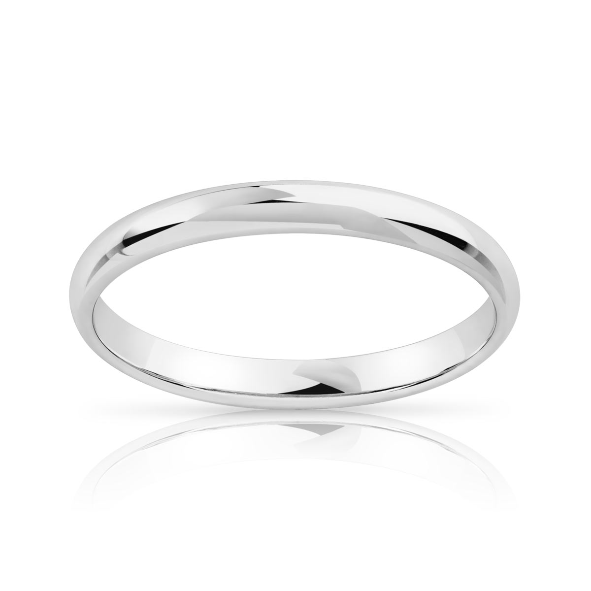 Alliance platine 950 demi-jonc 2,5 mm