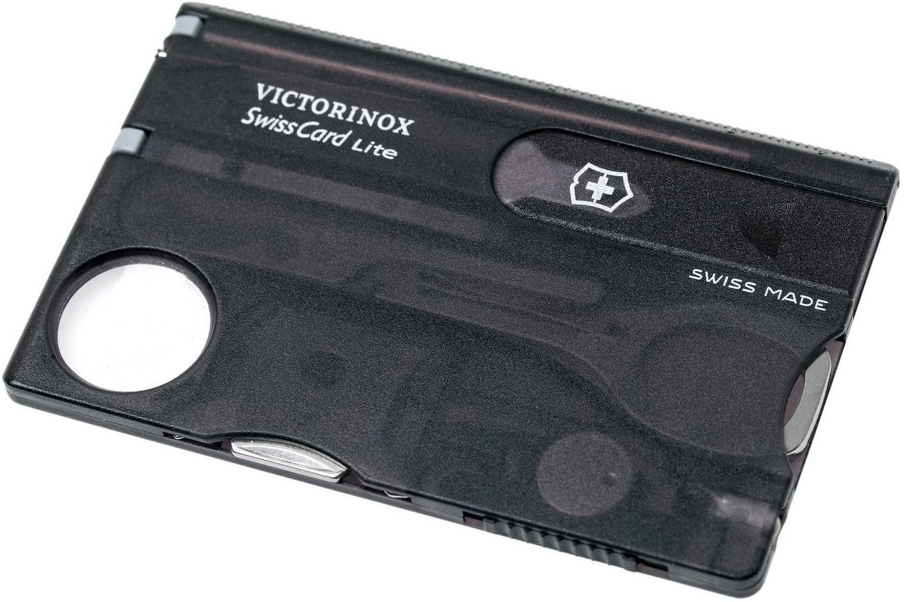 Victorinox SwissCard Lite transparant zwart 0.7333.T3