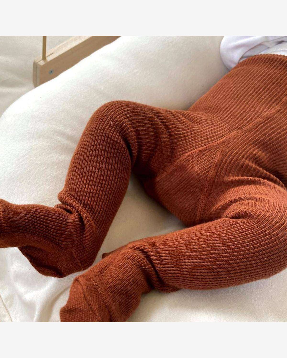 Strømpebukse Rib m/ seler – Footed Tights