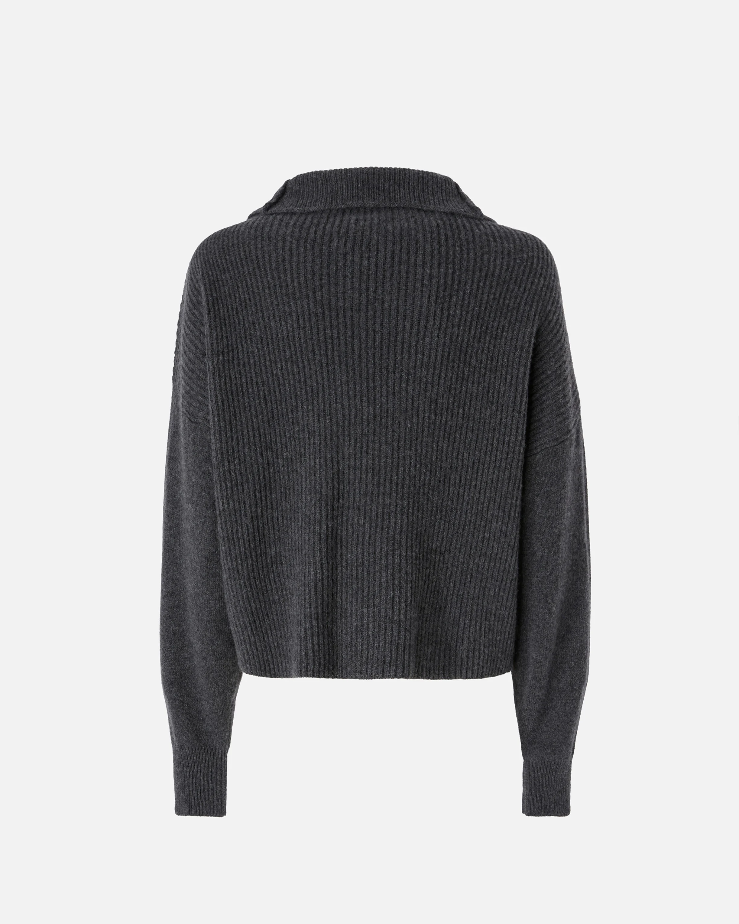 Pull à col zippé | Gris