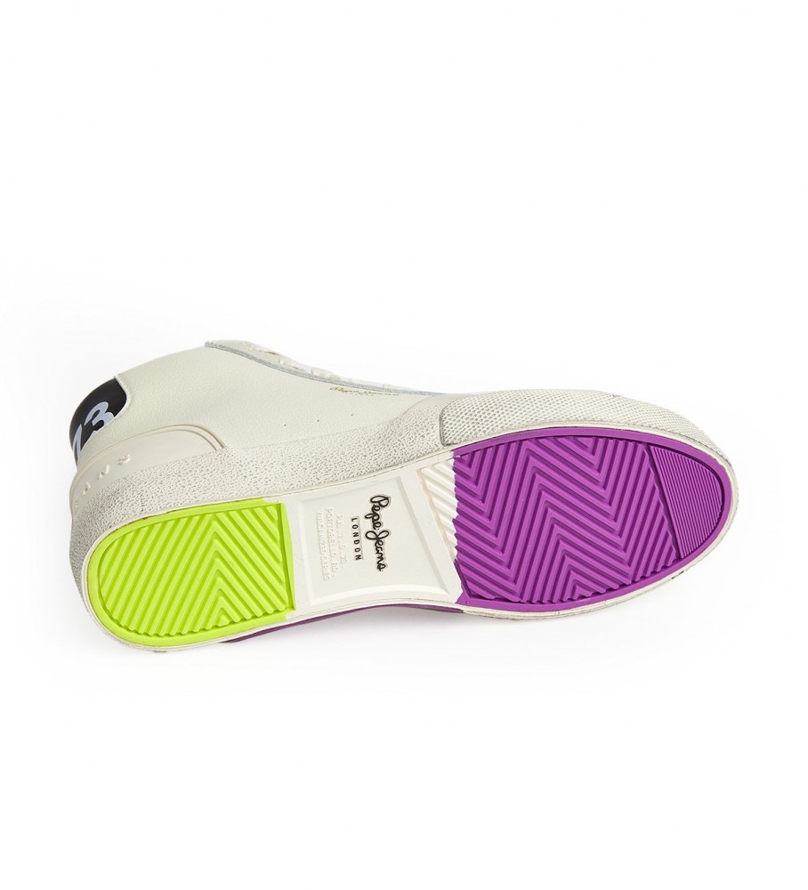 Tênis Pepe Jeans Kenton Vintagehigh W de couro branco