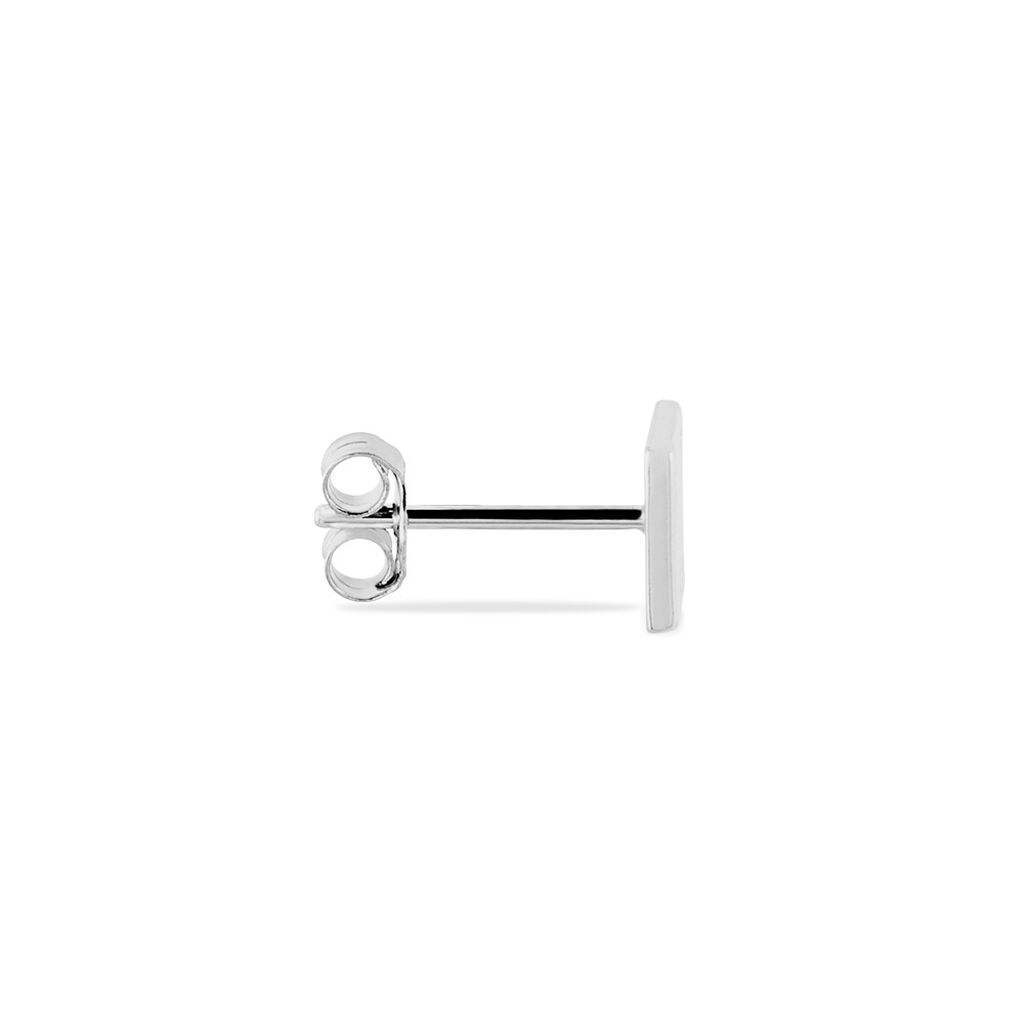 Boucle D'oreille Unitaire Argent Blanc Midas