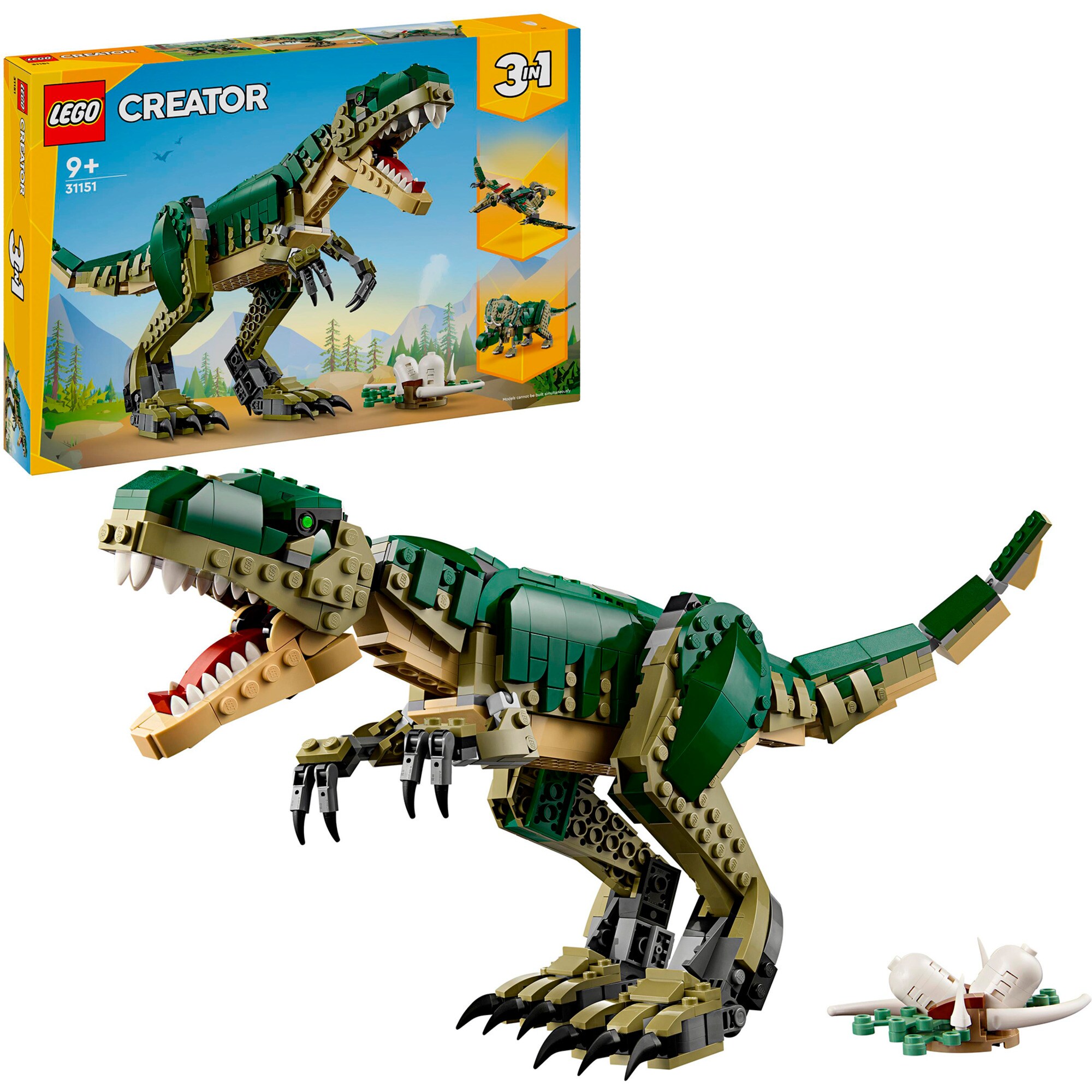 LEGO Konstruktionsspielzeug Creator 3-in-1 T.Rex