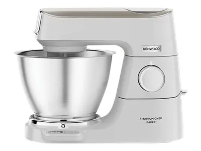 Kenwood Titanium Chef Baker KVC65.001WH - Køkkenmaskine - 1200 W - hvid/champagnecreme