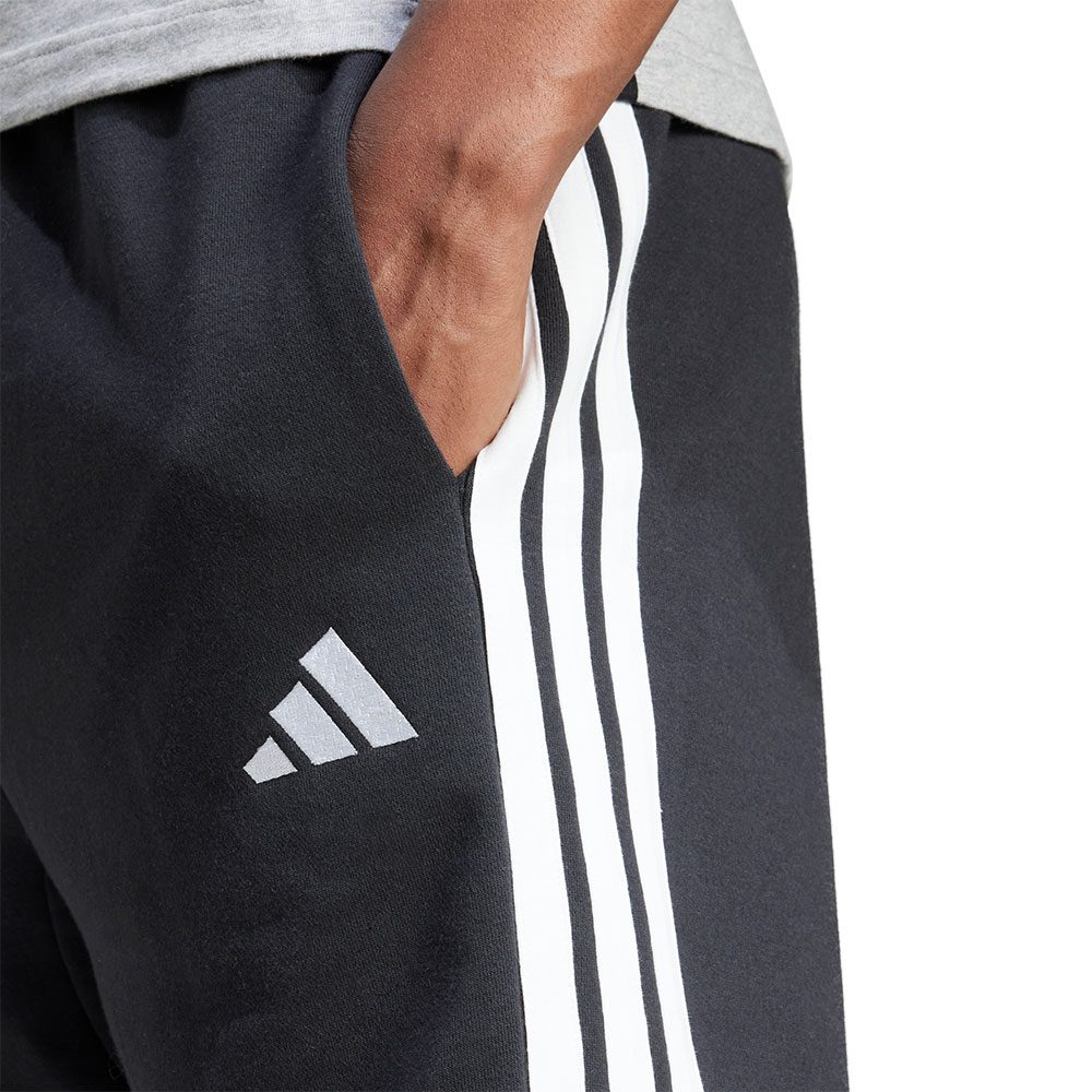 adidas Essentials 3-Streifen French Terry Shorts Herren schwarz