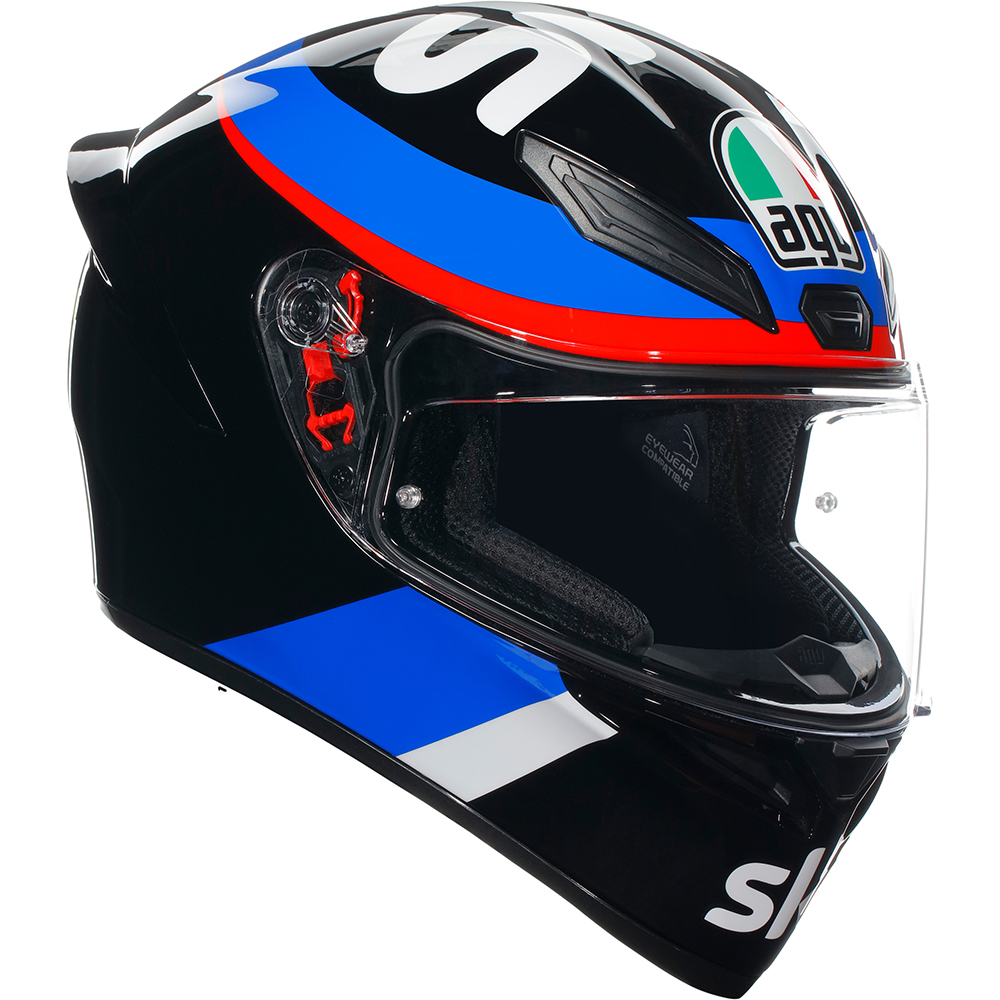 AGV - Casque K1 S VR46 Sky Racing Team Noir / Bleu / Blanc