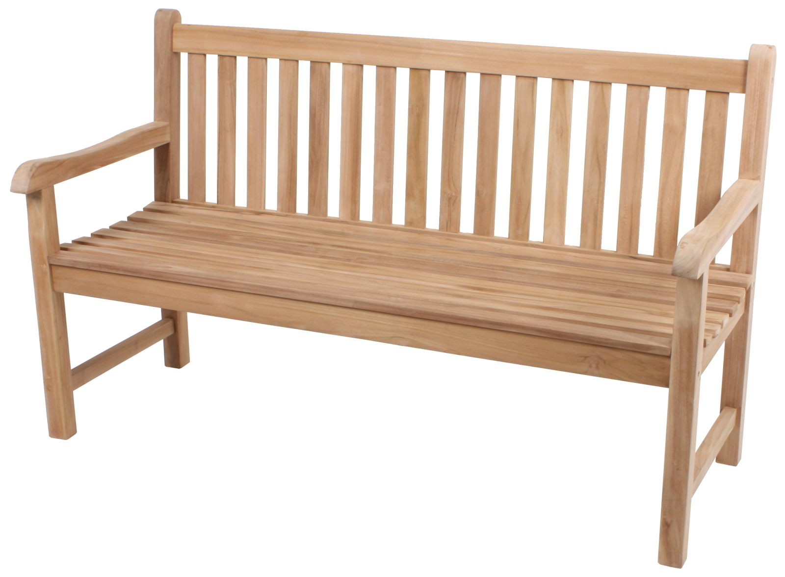 4-teilige Tischgruppe SOLO 17 - natur - Teak Massivholz