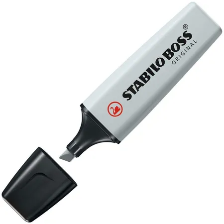 Textmarker - STABILO BOSS ORIGINAL Pastel- Einzelstift - seidengrau