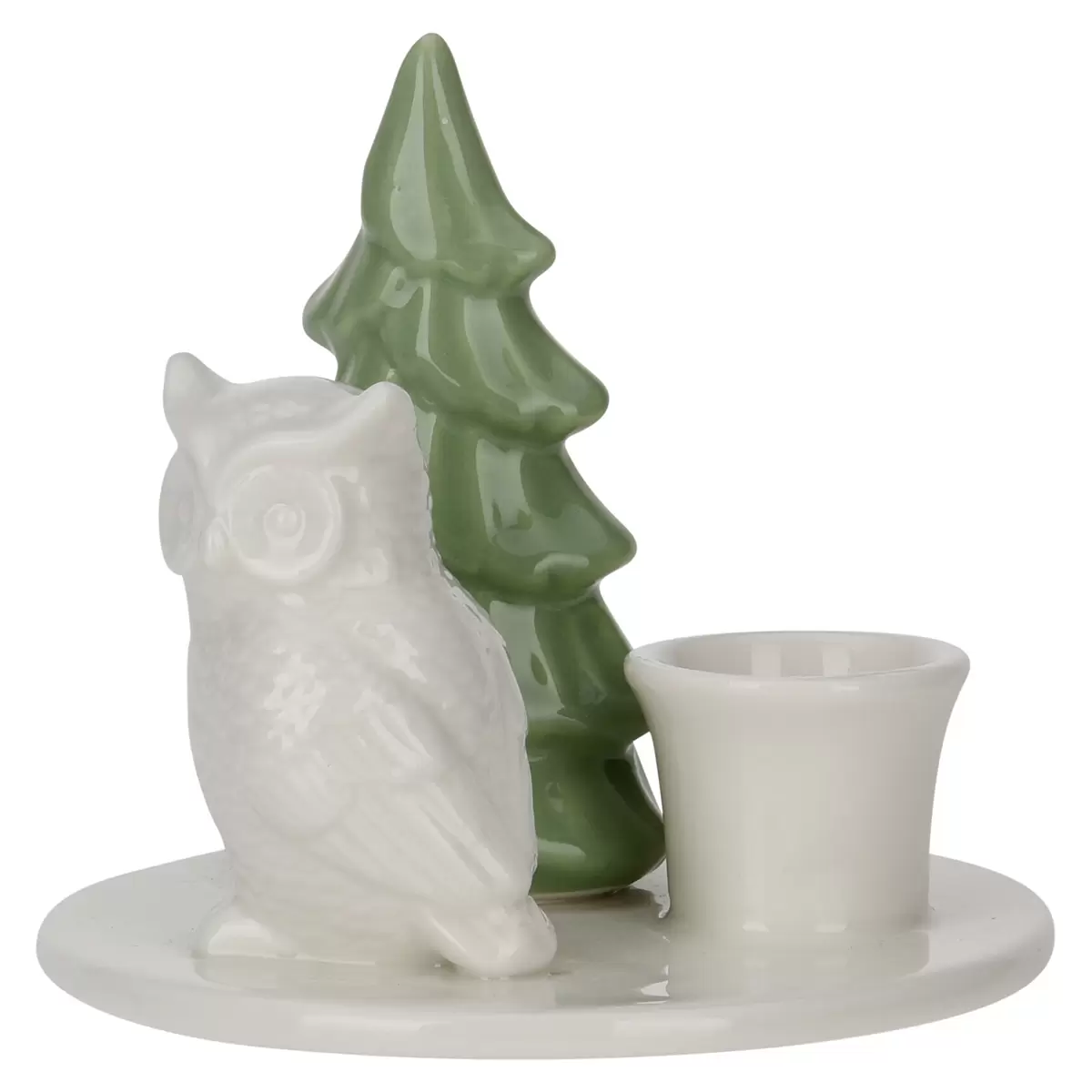 Kerzenständer XMAS hellgrün,weiss