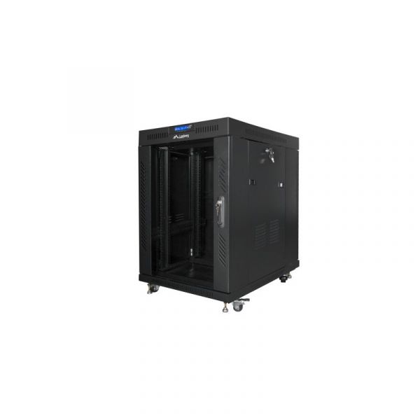 Rack Lanberg FF01-8015-12BL 15U Preto 1200kg LCD Ventilação Self-assembly