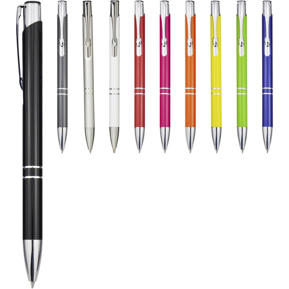 EgotierPro 107440 - Stylo bille rétractable en aluminium Moneta