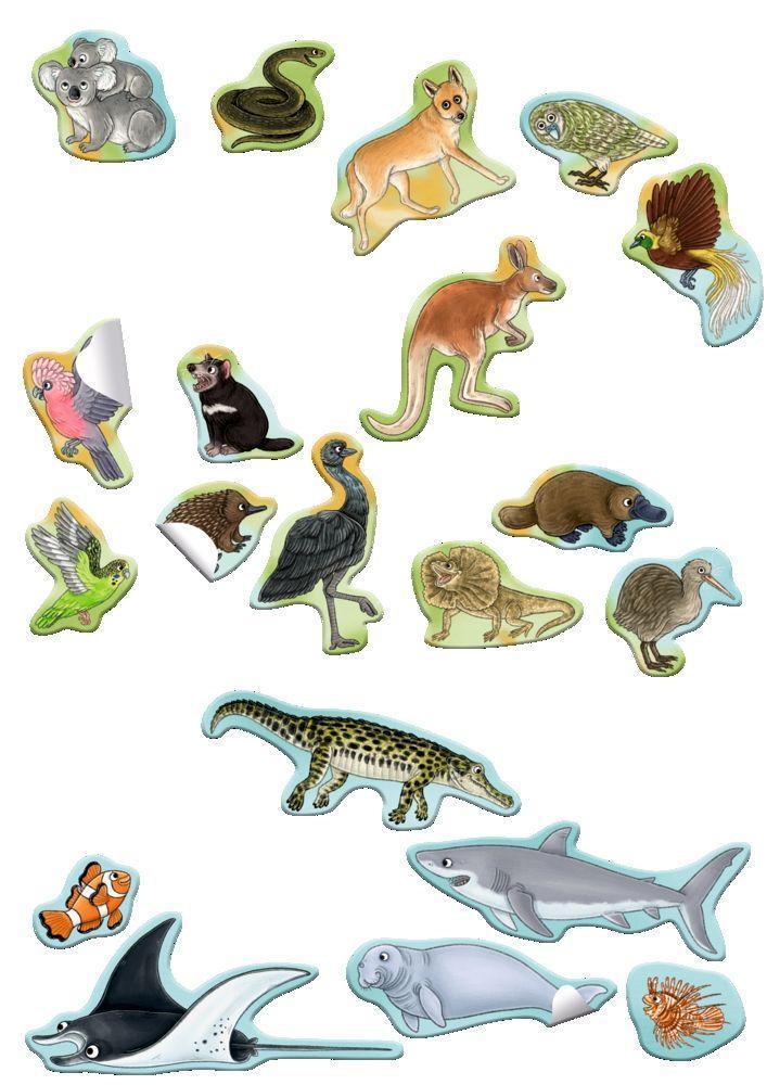Natur-Stickerwelt - Atlas - Tiere der Welt
