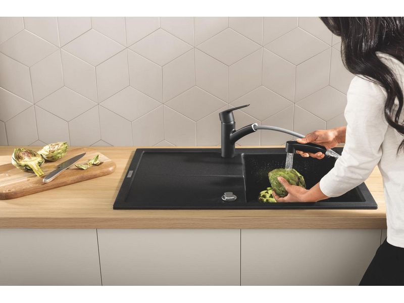 GROHE Küchenarmatur Start Mattschwarz Einhand-Spültischbatterie
