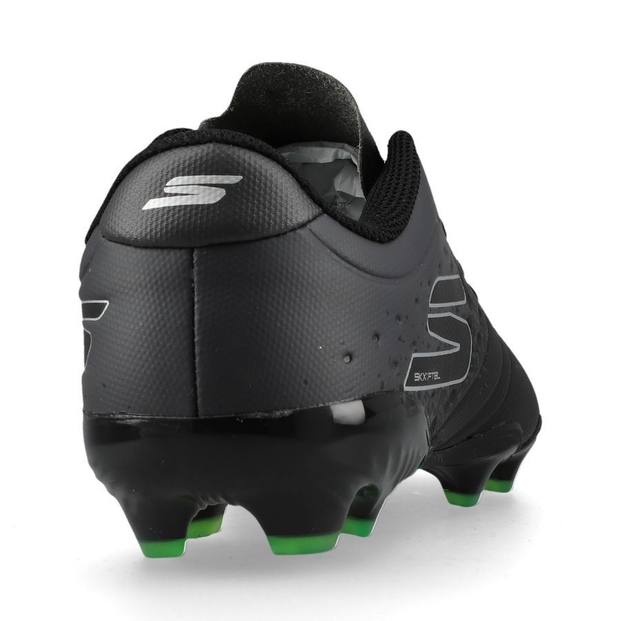 Skechers Razor 1.5 FG Evergreen - Noir/Argenté Enfant