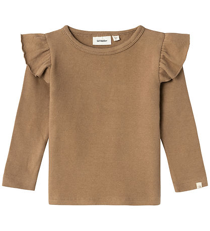 Lil' Atelier Bluse - NmfThoro - Woodsmoke