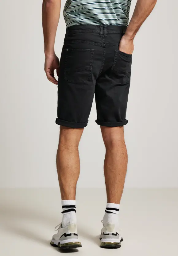 Colored Jeansshorts - Black