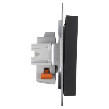 Gira E2 Inbouw Enkel Stopcontact Mat Zwart