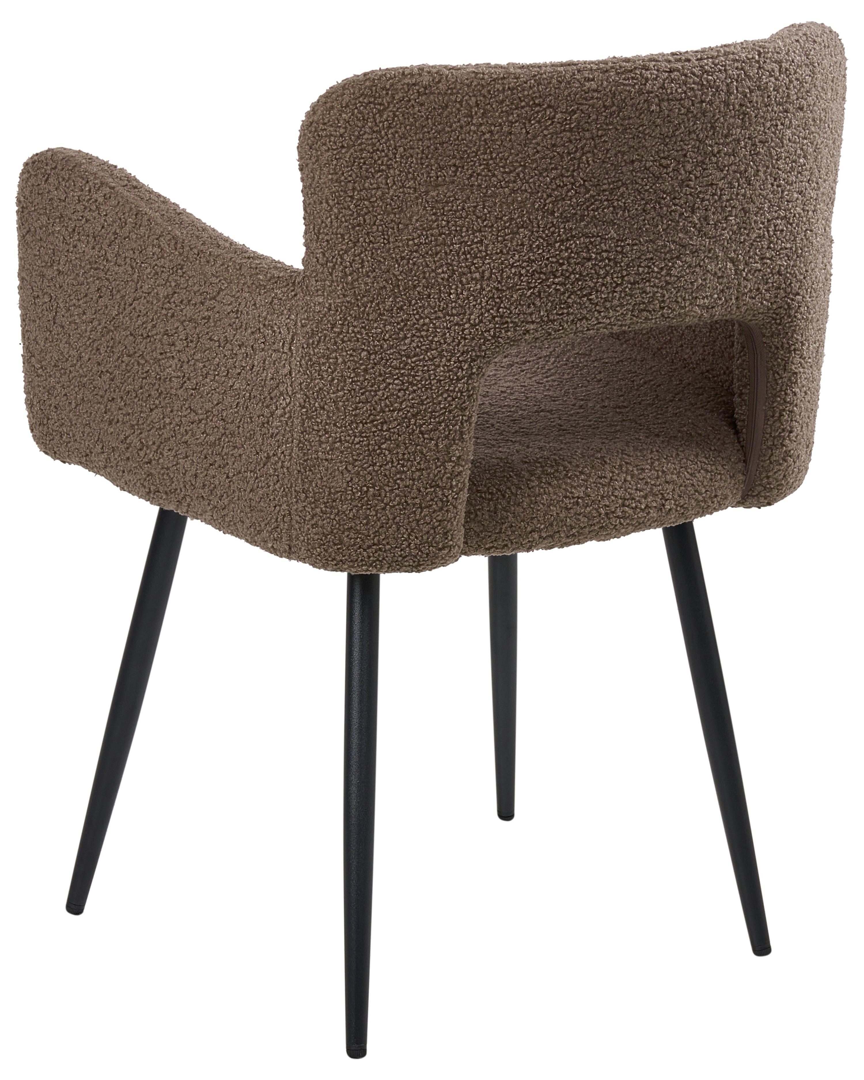 Set van 2 eetkamerstoelen SANILAC Bouclé Bruin