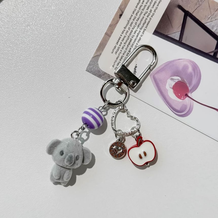 Coolkiss - Kaola Flocking Telefooncharm / Tascharm Sleutelhanger