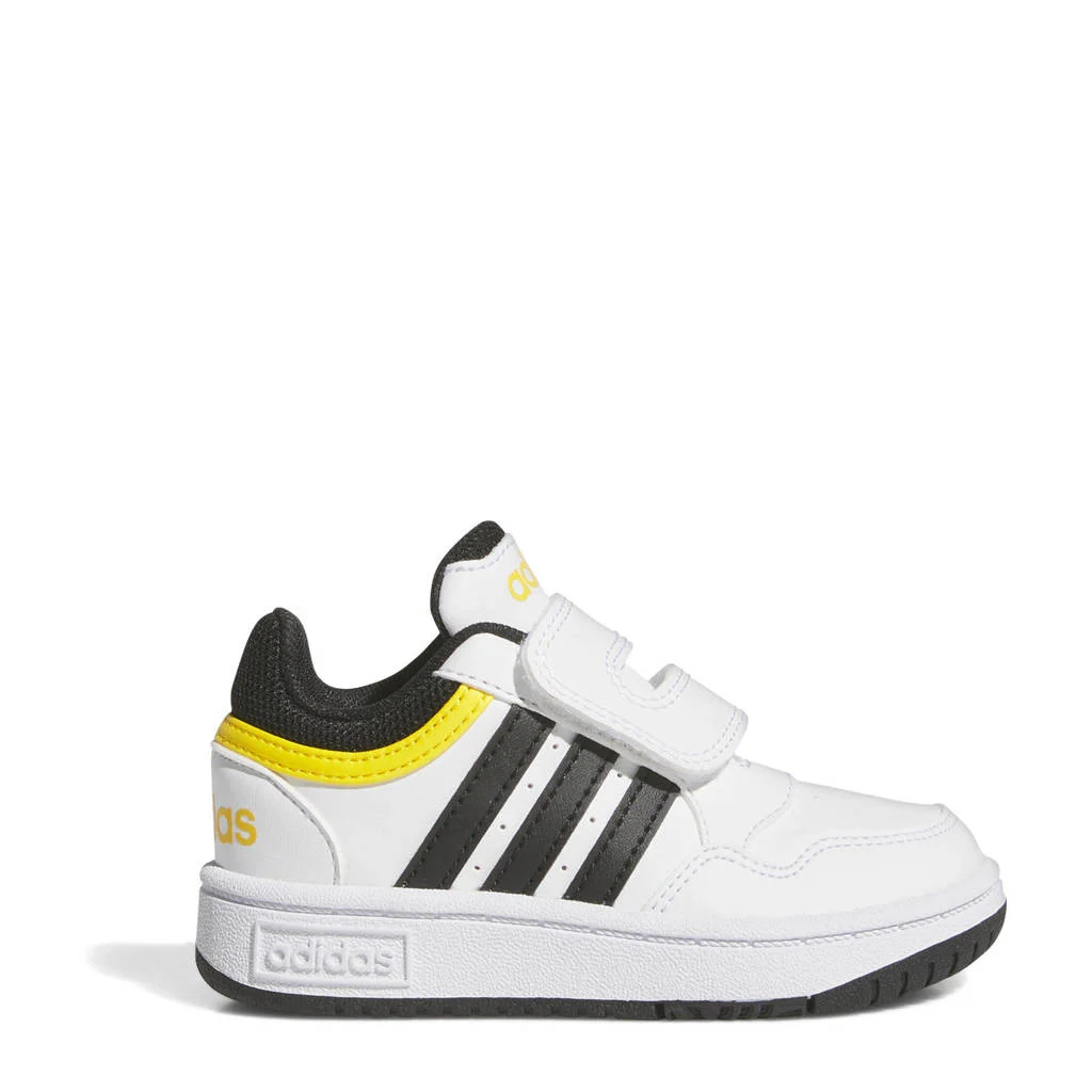 adidas Hoops 3.0 sneakers wit/zwart/geel