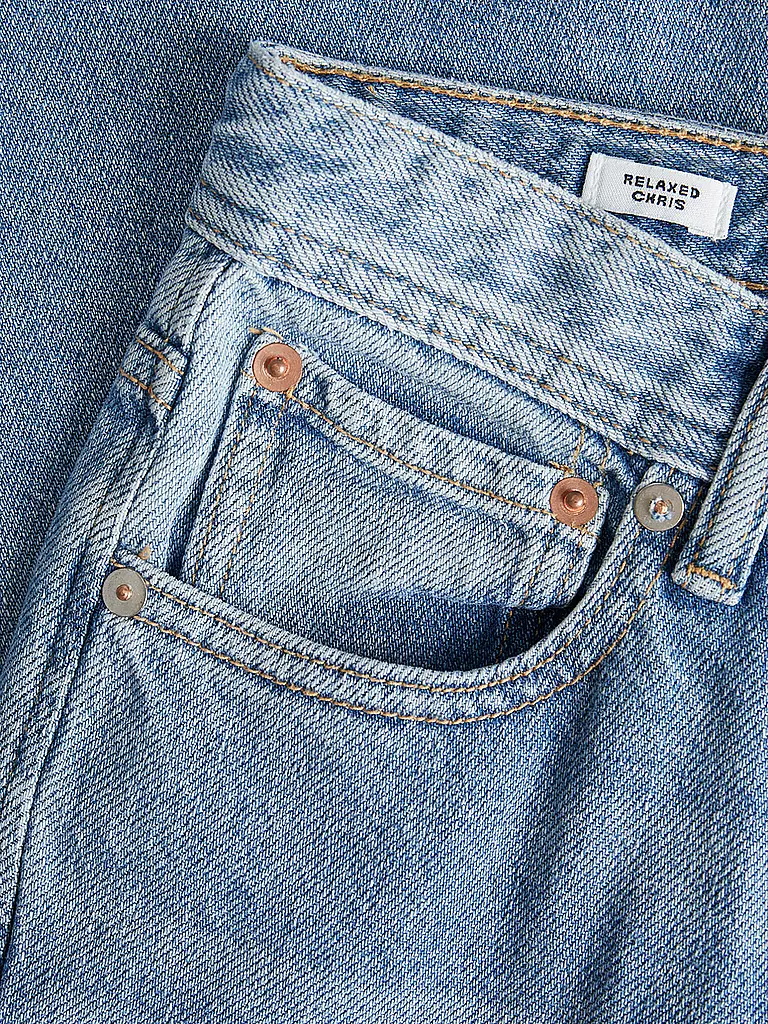 JACK & JONES Jungen Jeans Relaxed Fit JJICHRIS JJORIGINAL blau