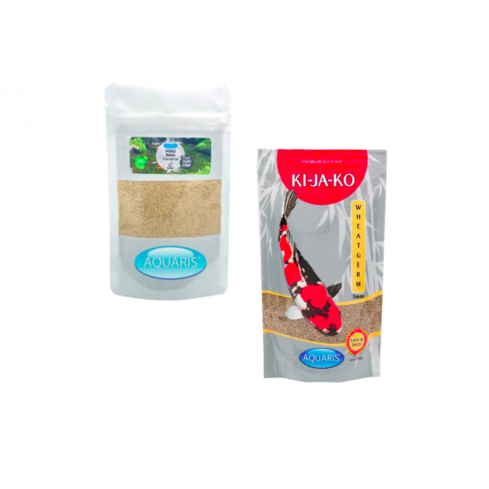 Lot économique avec wheatgerm 1 kg / 3mm et produits d’entretien pond bakto 50g