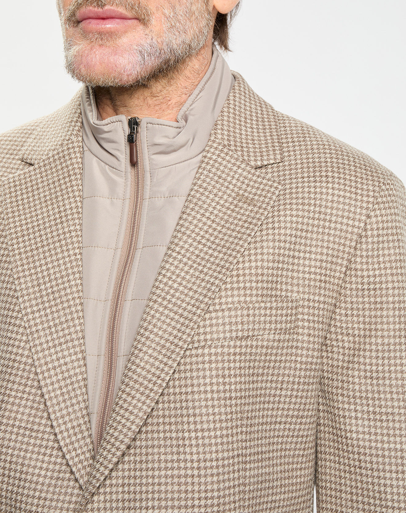 Hackett London Veste avec parement amovible beige