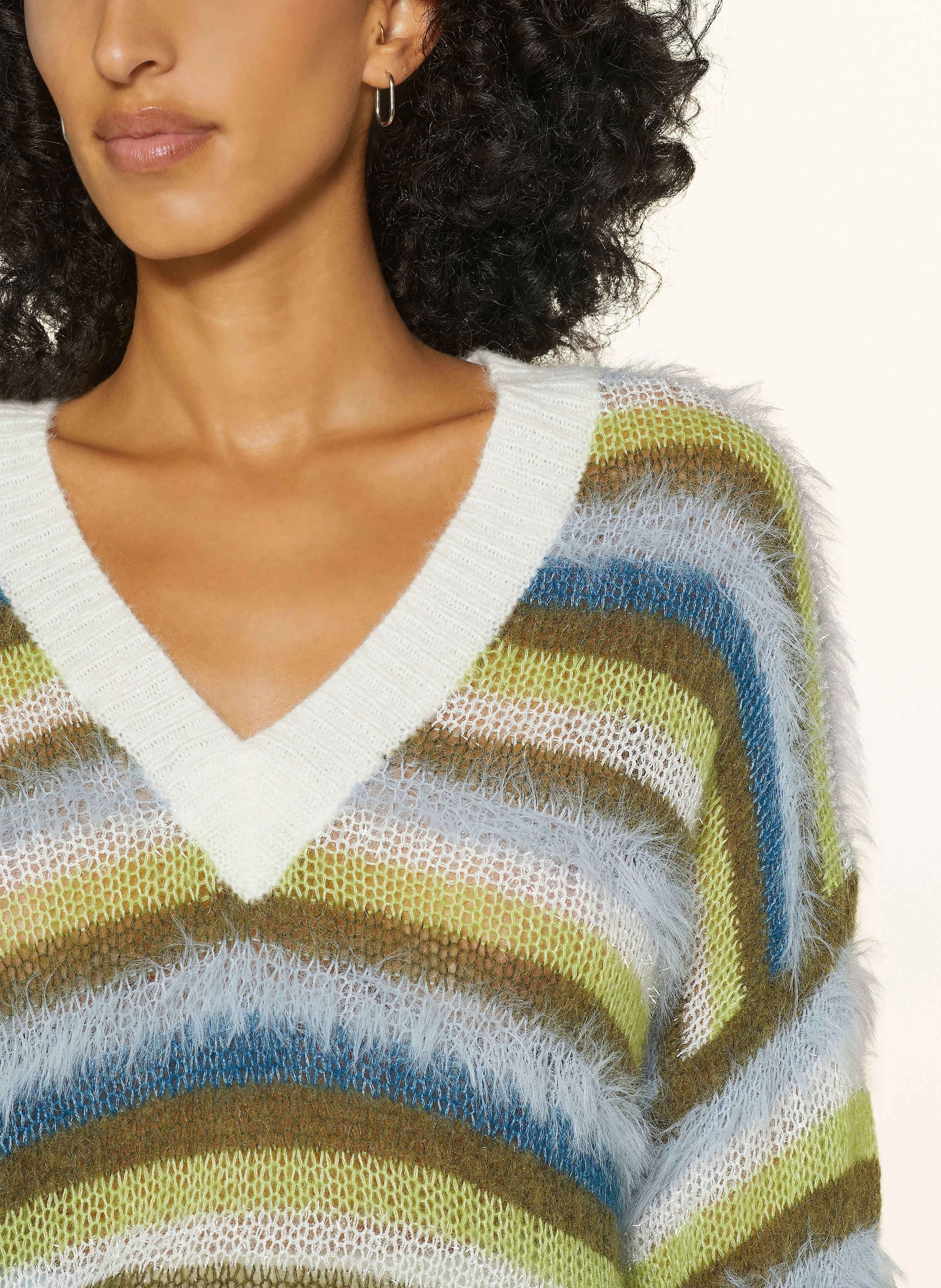 BOSS Pullover FONET mit Glitzergarn