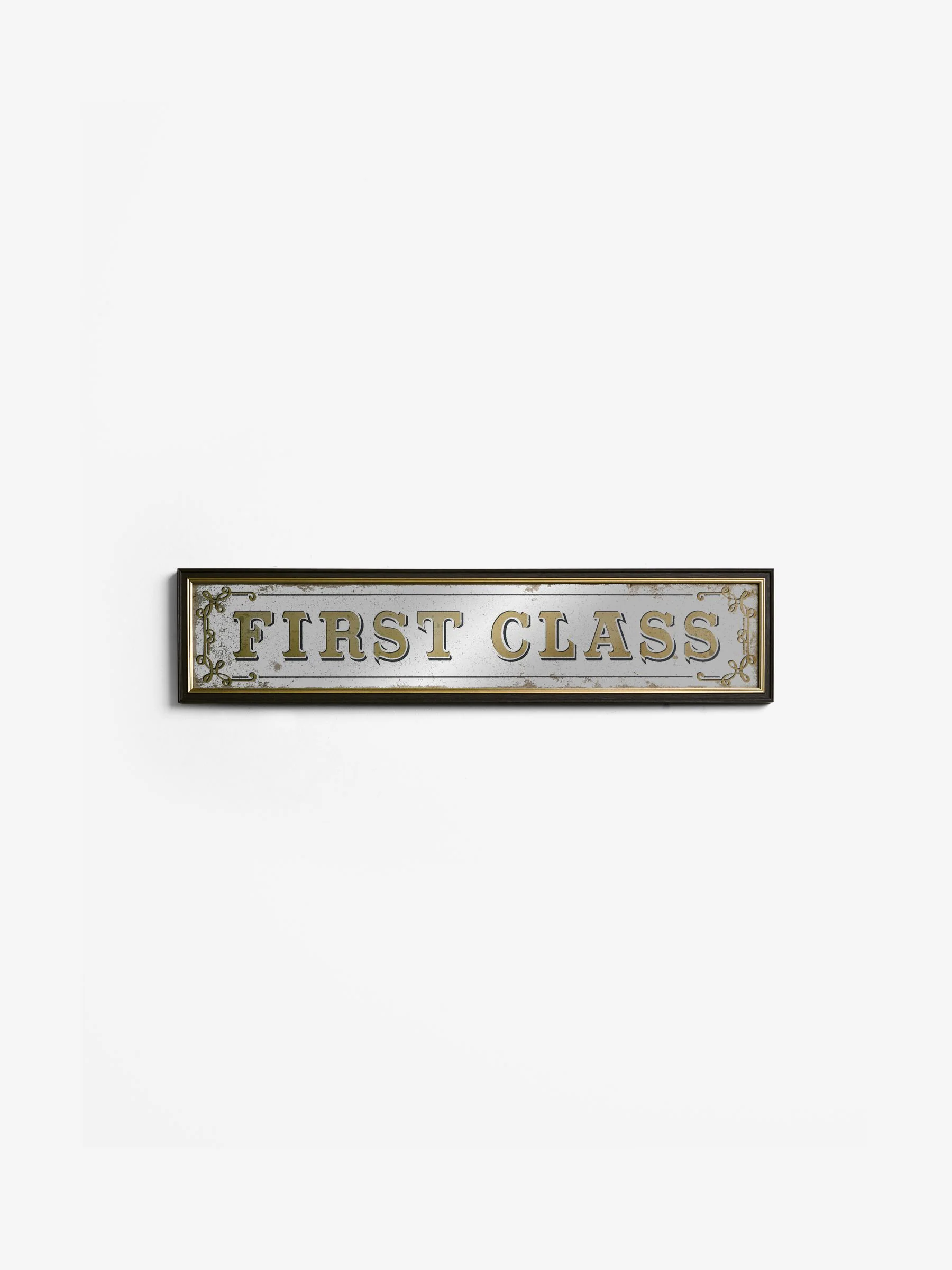 First Glass Mirror Slogan Wall Art