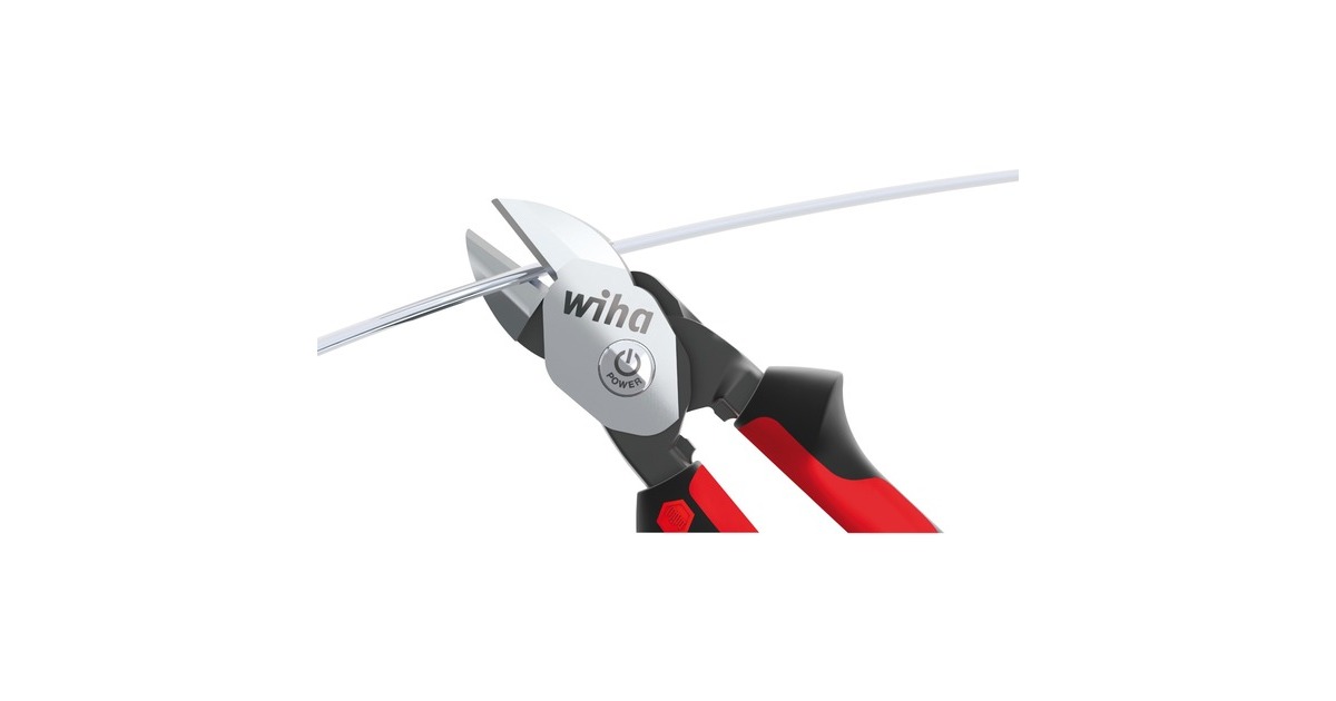 WihaHigh-performance zijkniptang BiCut Industrial  (Zwart/rood, DynamicJoint)