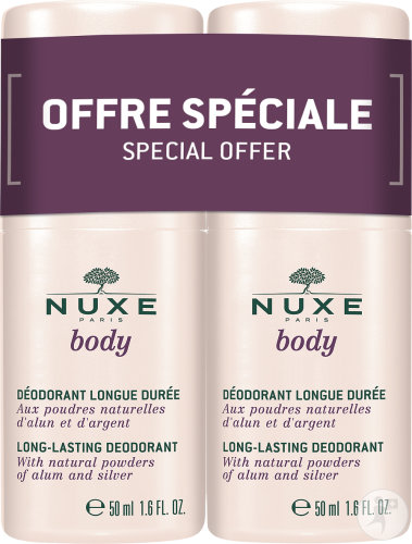 Nuxe Body Déodorant Longue Durée Roll-On Duopack 2x50ml