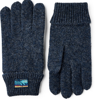 Hestra Raggwool Fingerhandschuhe Navy
