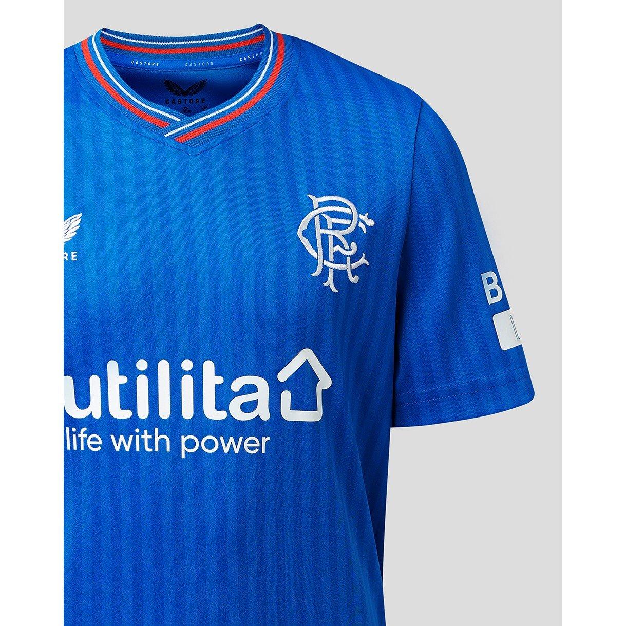 Castore Castore Rangers Home Shirt 2023 2024 Juniors