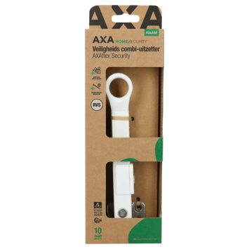 AXA raamuitzetter combi SKG 2-sterren rvs wit buitendraaiend