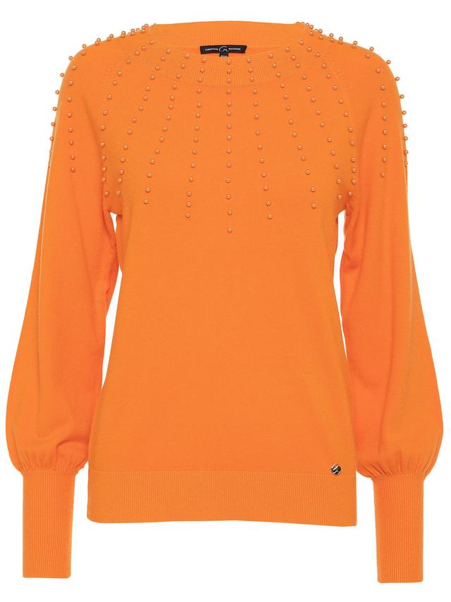 Feinstrickpullover mit Puffärmeln