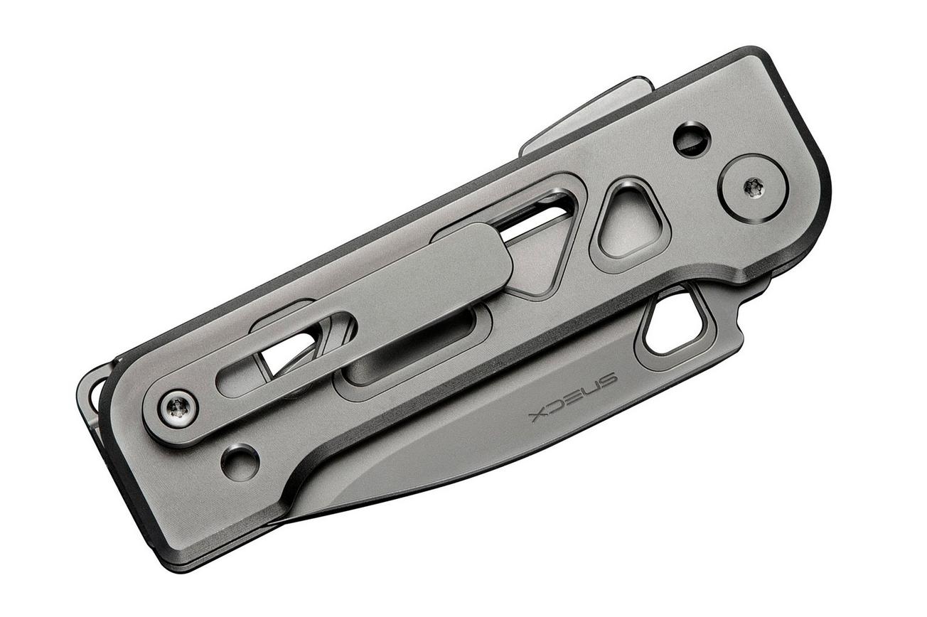WE Knife Tyro WE24001-2 Stonewashed CPM 20CV, Gray Titanium, Snecx Tan design, zakmes