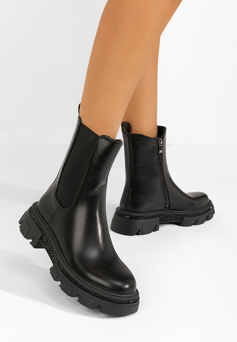 Bottines chelsea femme noires Adelsa