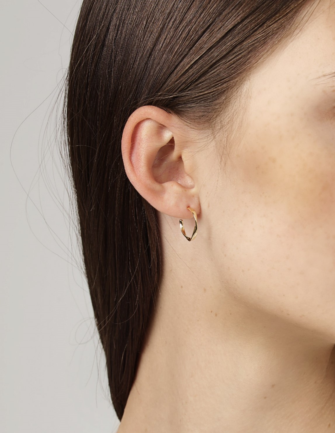 Solveig Hoops | 925 sterling sølv/18k forgyldt. 15 mm. 2 pcs. | Gold | & Copenhagen