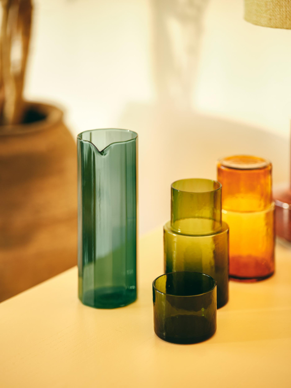 HKliving Tube karaf 0.8L Olive