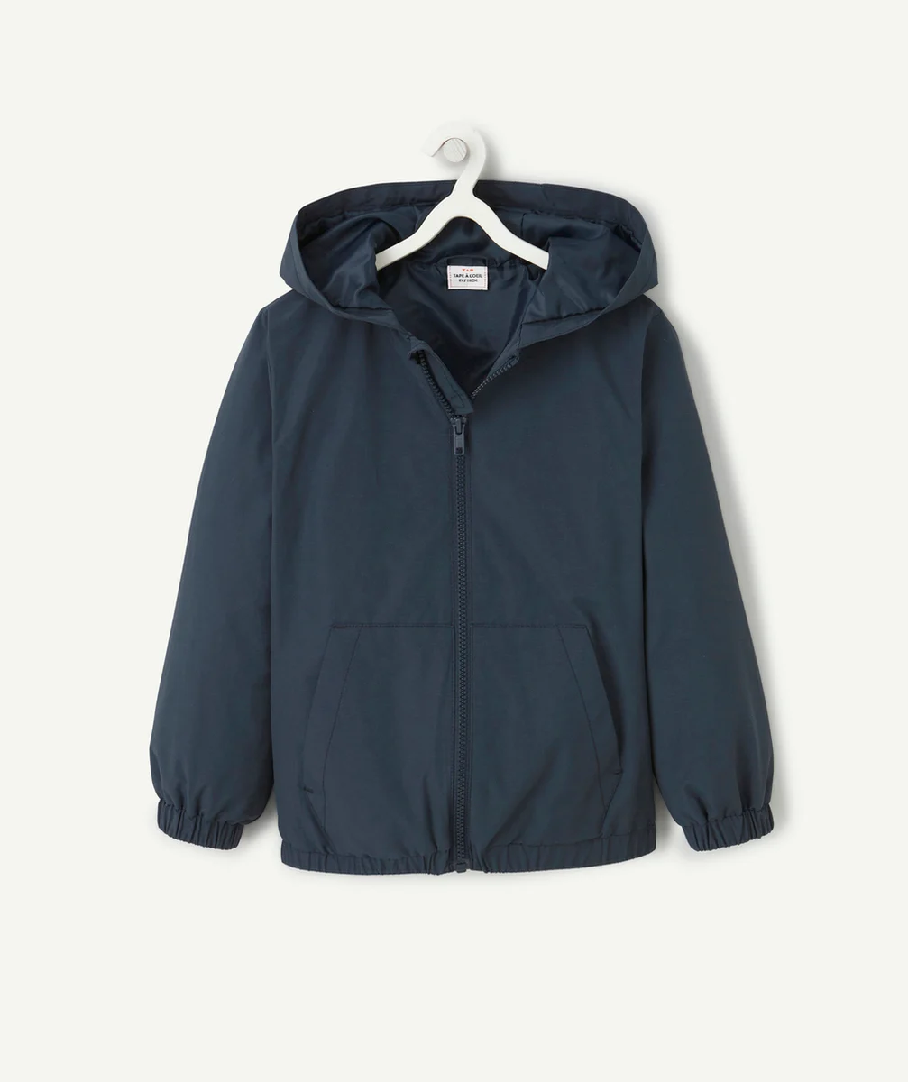COUPE-VENT À CAPUCHE GARÇON BLEU MARINE