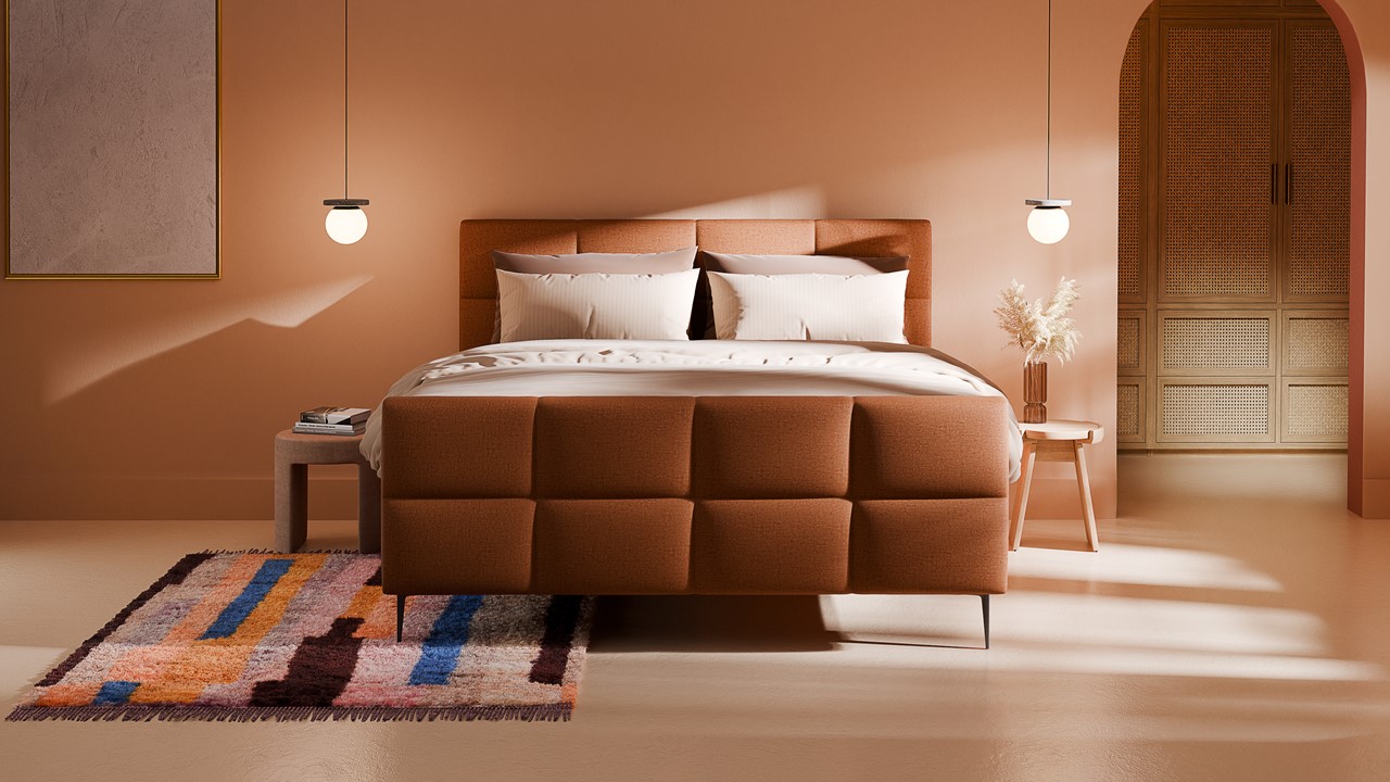 Boxspring Crystal - Soft touch terracotta