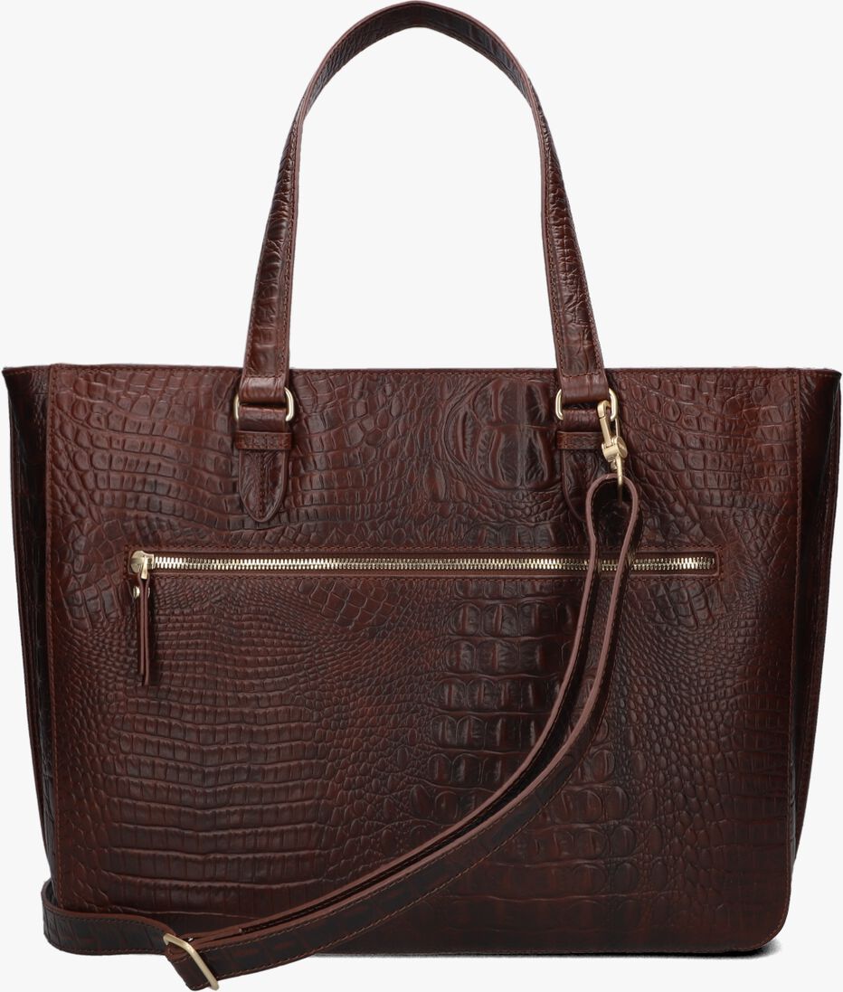 FMME bruine fmme laptoptas caithy croco