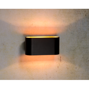 Lucide wandlamp Xera 16 cm zwart